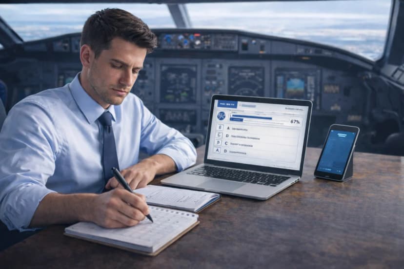 aluno estudando portal aeronauta